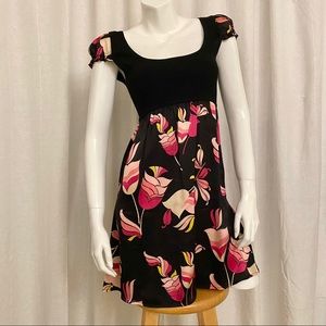 Bebe Silk Floral Dress